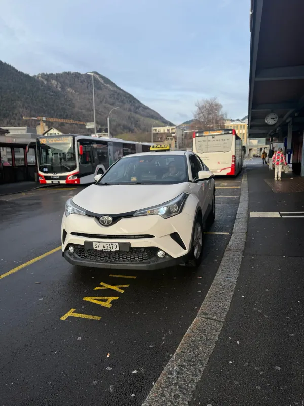 Nile Taxi at a railway station in the Schwyz region